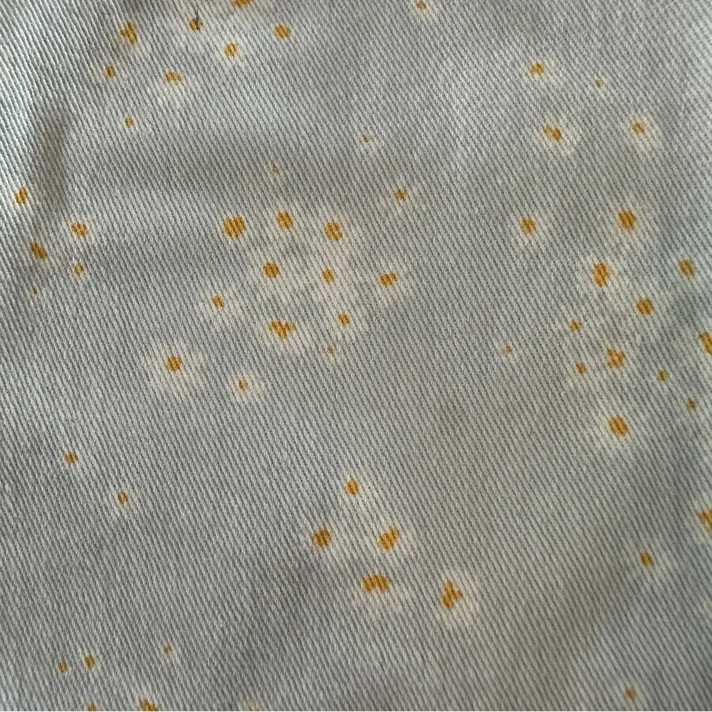 Nicole Miller Light Blue Kids Overalls Dress with Floral Pattern, Lace Sz 24M